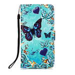 Custodia in pelle con motivo per iPhone 15 Pro