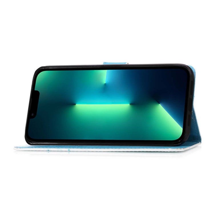 Custodia in pelle con motivo per iPhone 15 Pro