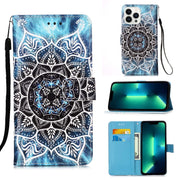 Custodia per telefono in pelle tinta unita con motivo a disegno colorato, For iPhone 15 Pro, For iPhone 15 Plus, For iPhone 15