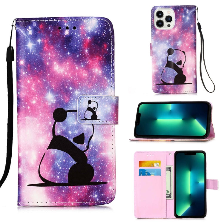 Custodia in pelle con motivo per iPhone 15 Pro