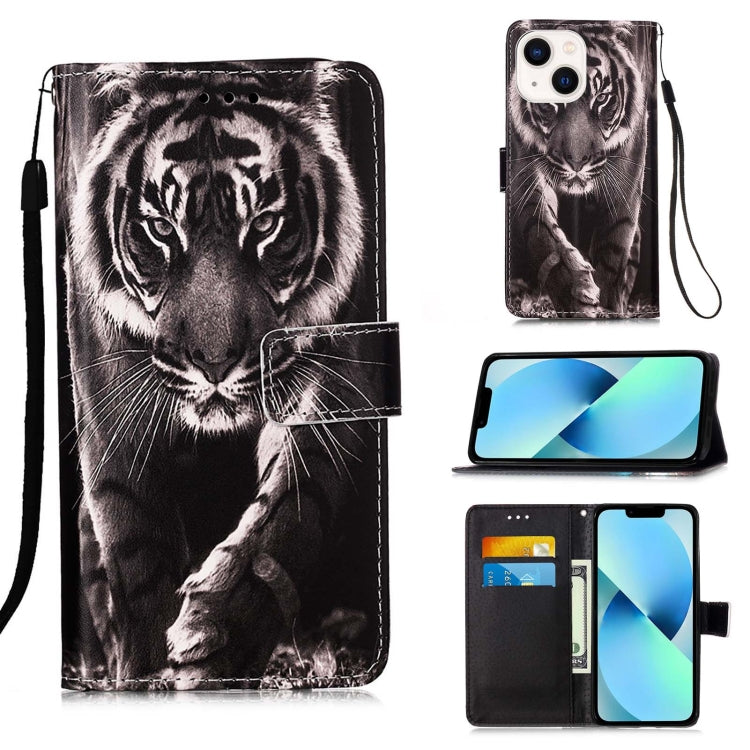Custodia in pelle con motivo per iPhone 15 Pro
