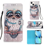 Custodia portafoglio in pelle per iPhone 15 con supporto orizzont