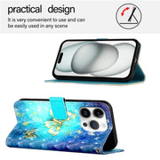 Custodia in pelle per iPhone 15 Pro e Plus