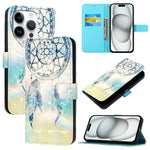 Custodia in pelle per iPhone 15 Pro e 15 Plus
