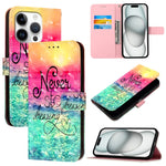 Custodia in pelle per iPhone 15 Pro e 15 Plus