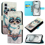 Custodia in pelle per iPhone 15 Pro e 15 Plus