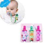 3 PCS/Set Giocattoli per la dentizione del bambino Catena del ciuccio ispessita, consegna a colori casuale