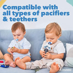 3 PCS/Set Giocattoli per la dentizione del bambino Catena del ciuccio ispessita, consegna a colori casuale