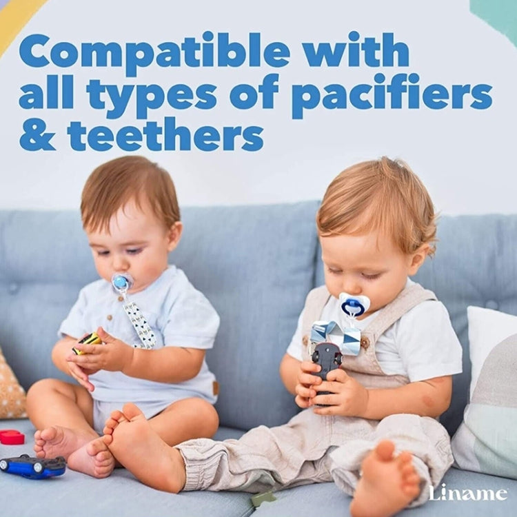 3 PCS/Set Giocattoli per la dentizione del bambino Catena del ciuccio ispessita, consegna a colori casuale