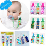 3 PCS/Set Giocattoli per la dentizione del bambino Catena del ciuccio ispessita, consegna a colori casuale
