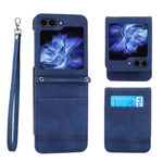 Custodia portafoglio in pelle PU per Samsung Galaxy Z Flip6