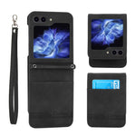 Custodia portafoglio in pelle PU per Samsung Galaxy Z Flip6