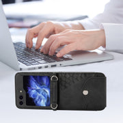 Custodia portafoglio in pelle con chiusura magnetica per Samsung