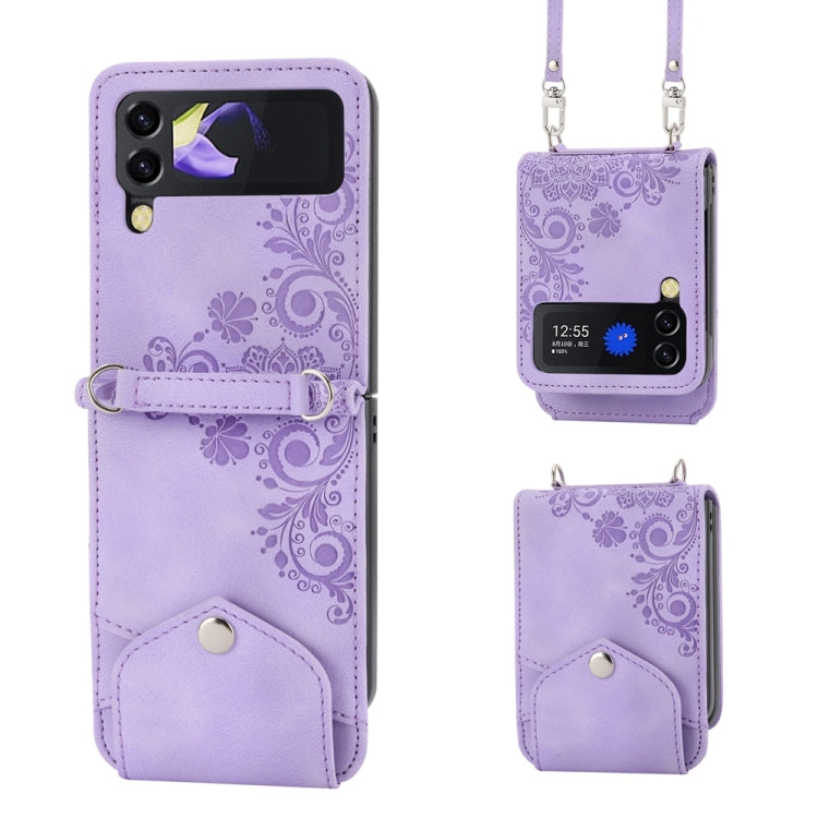 Custodia portafoglio in pelle con cavalletto per Samsung Galaxy Z