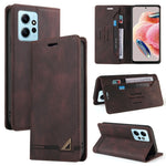 Custodia portafoglio in pelle per Xiaomi Poco F5 e Redmi Note 12