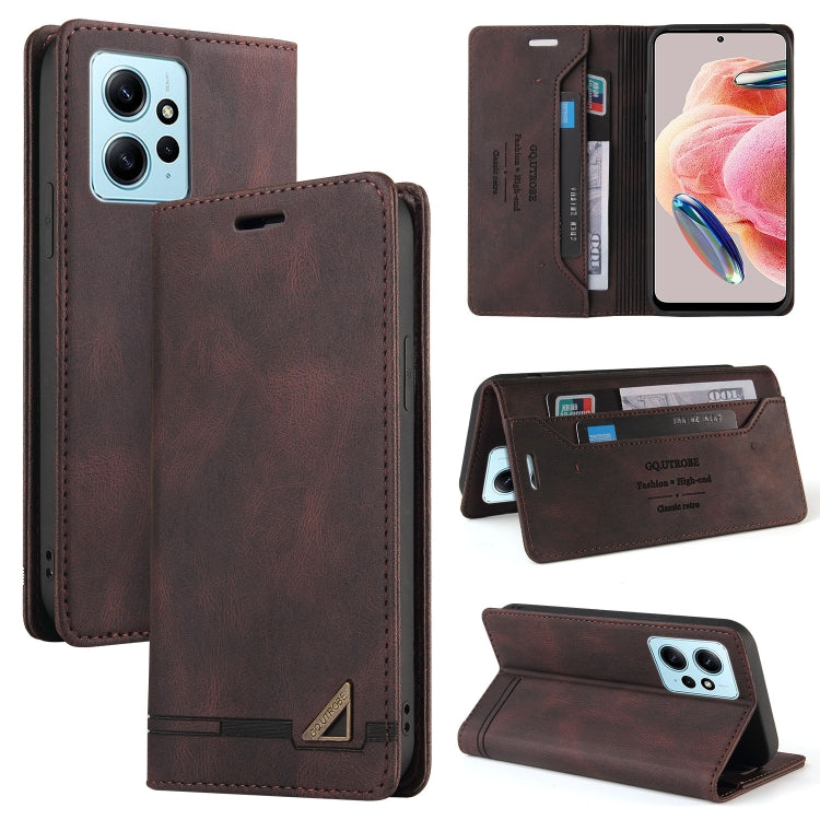 Custodia portafoglio in pelle per Xiaomi Poco F5 e Redmi Note 12