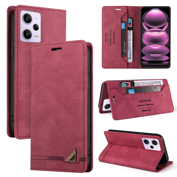 Custodia portafoglio in pelle per Xiaomi Poco F5 e Redmi Note 12