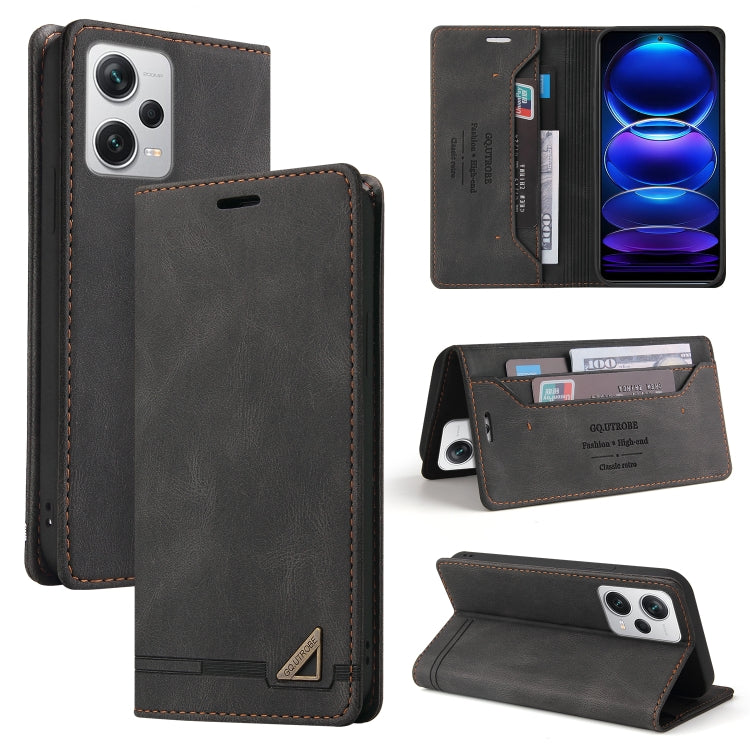 Custodia portafoglio in pelle per Xiaomi Poco F5 e Redmi Note 12