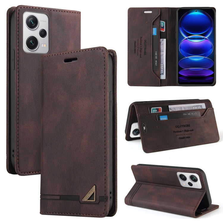 Custodia portafoglio in pelle per Xiaomi Poco F5 e Redmi Note 12