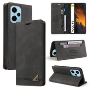 Custodia in pelle a vibrazione orizzontale con spazzola antifurto Skin Feel con supporto, For Xiaomi Poco F5 5G/Redmi Note 12 Turbo 5G, For Xiaomi Poco F5 Pro/Redmi K60/K60 Pro, For Xiaomi Redmi Note 12 Pro 4G Global, For Xiaomi Redmi Note 12 4G Global...
