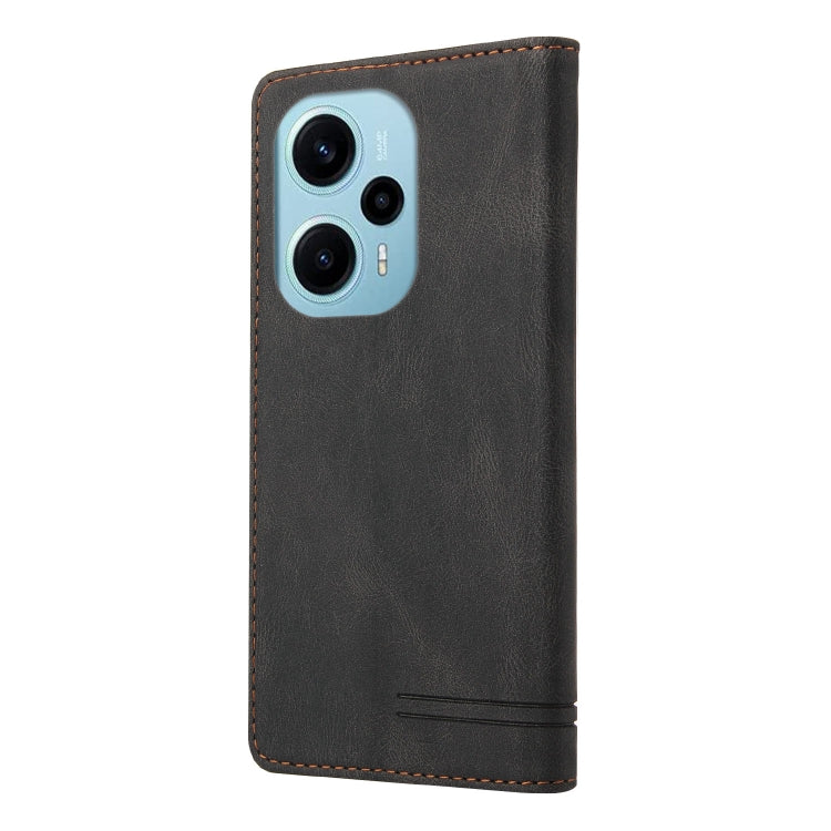 Custodia portafoglio in pelle per Xiaomi Poco F5 e Redmi Note 12