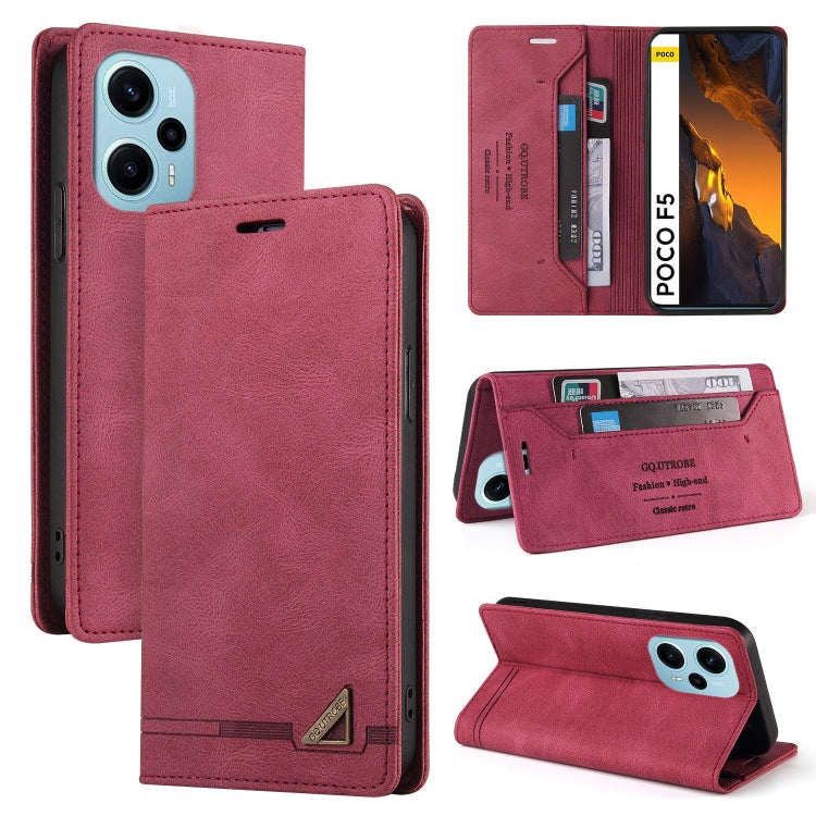 Custodia portafoglio in pelle per Xiaomi Poco F5 e Redmi Note 12