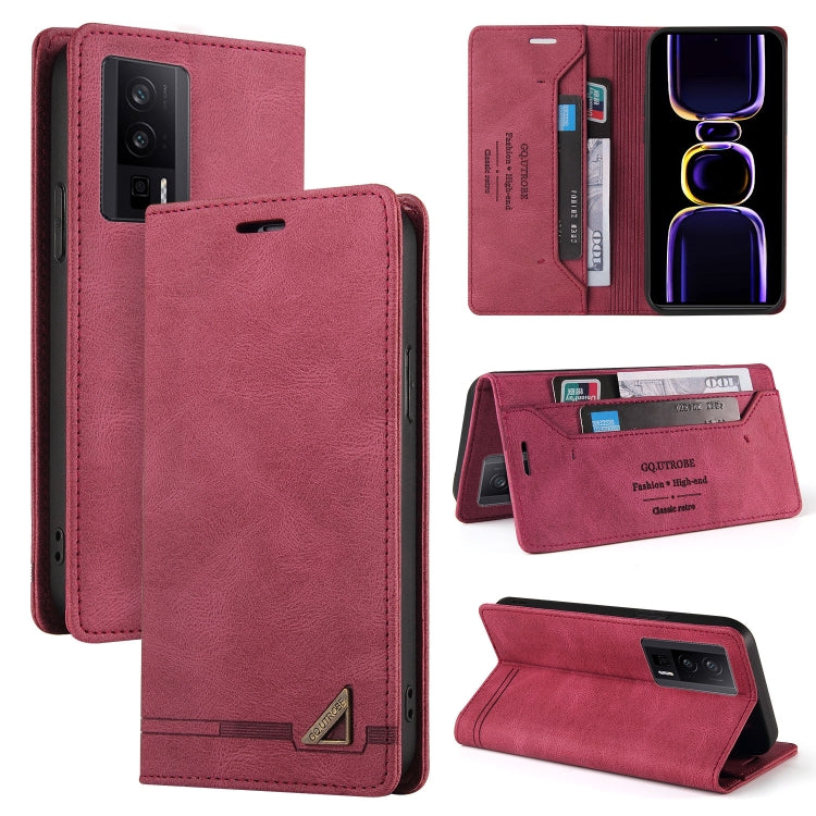 Custodia portafoglio in pelle per Xiaomi Poco F5 e Redmi Note 12