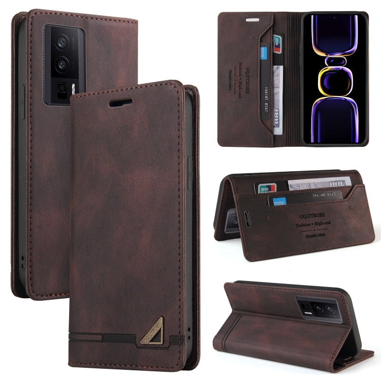 Custodia portafoglio in pelle per Xiaomi Poco F5 e Redmi Note 12