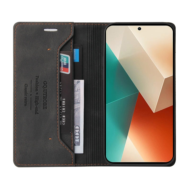 Custodia portafoglio in pelle per Xiaomi Redmi Note 13