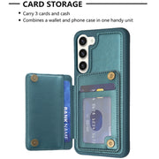 Custodia portafoglio TPU con slot carte per Samsung Galaxy S21