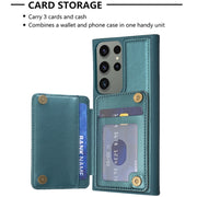 Custodia portafoglio TPU con slot carte per Samsung Galaxy S22 Ul