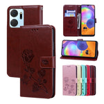 Custodia per telefono in pelle PU con flip in rilievo rosa, For Honor X7a/Play7T, For Honor X8 5G/Play6C 5G/X6 4G/X6S/70 Lite, For Honor X8a, For Honor X9a / Magic 5 Lite