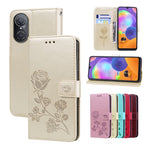 Custodia per telefono in pelle PU con flip in rilievo rosa, For Honor X9a / Magic5 Lite, For Honor X8 4G / X30i, For Honor 50 SE