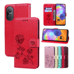 Custodia per telefono in pelle PU con flip in rilievo rosa, For Honor X9a / Magic5 Lite, For Honor X8 4G / X30i, For Honor 50 SE