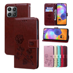 Custodia per telefono in pelle PU con flip in rilievo rosa, For Honor X7a/Play7T, For Honor X8 5G/Play6C 5G/X6 4G/X6S/70 Lite, For Honor X8a, For Honor X9a / Magic 5 Lite