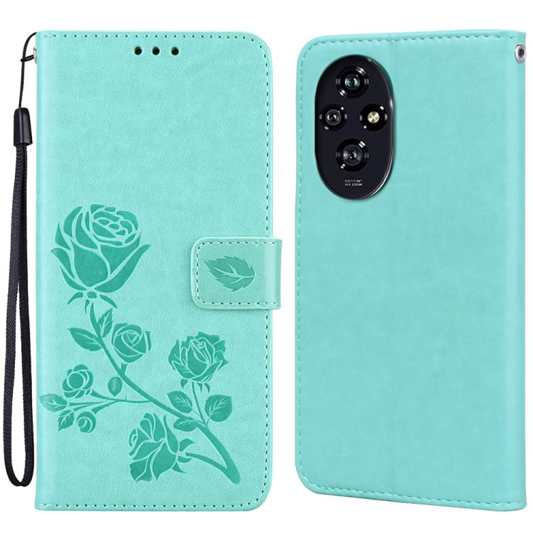 Custodia per telefono in pelle PU con flip in rilievo rosa, For Honor 200 Smart / Play 60 Plus, For Honor 200, For Honor X8b, For Honor X9b