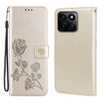 Custodia per telefono in pelle PU con flip in rilievo rosa, For Honor 200 Smart / Play 60 Plus, For Honor 200, For Honor X8b, For Honor X9b