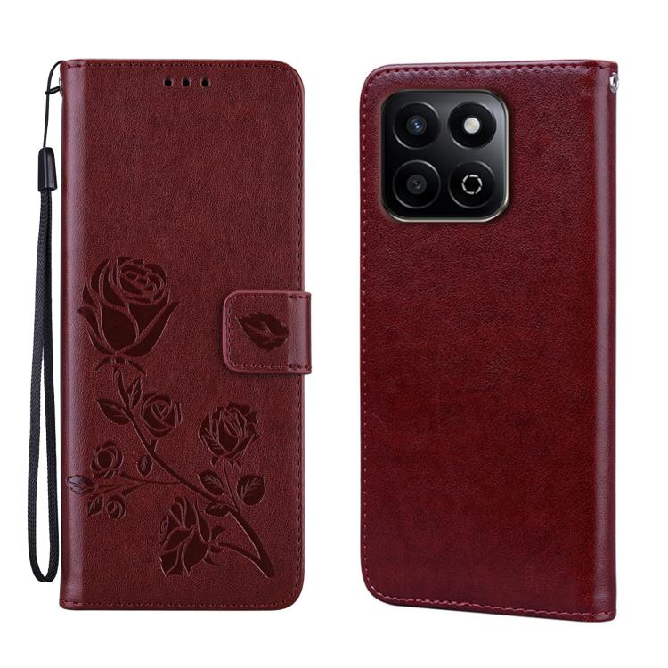 Custodia per telefono in pelle PU con flip in rilievo rosa, For Honor 200 Smart / Play 60 Plus, For Honor 200, For Honor X8b, For Honor X9b