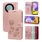Custodia per telefono in pelle PU con flip in rilievo rosa, For Honor X9a / Magic5 Lite, For Honor X8 4G / X30i, For Honor 50 SE