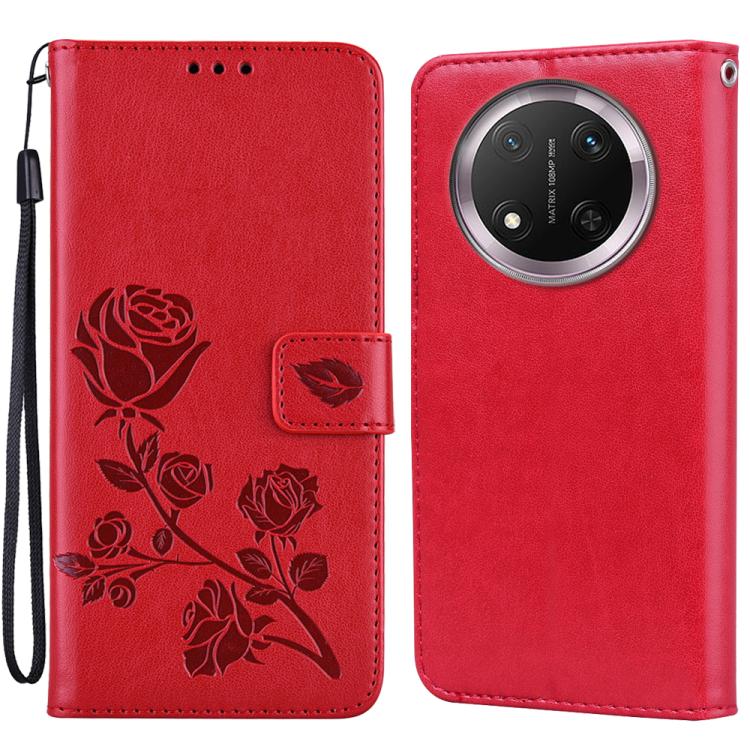 Custodia per telefono in pelle PU con flip in rilievo rosa, For Honor 400 Smart 5G / X7d 5G, For Honor X6a / X6b / X5b / X6c, For Honor X8c 4G / X8b, For Honor X9c / Magic7 Lite