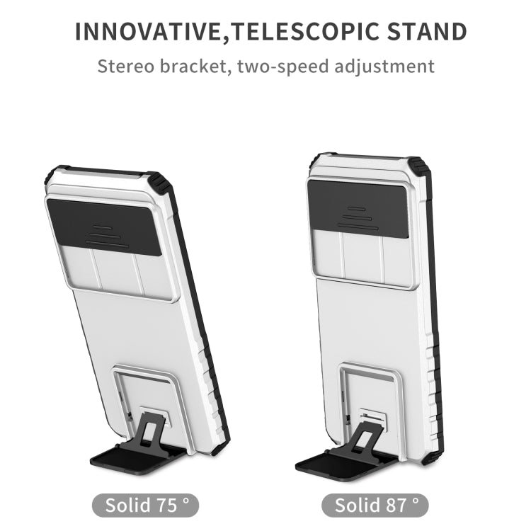 Custodia per telefono camshield scorrevole con supporto stereoscopico, For Google Pixel 8