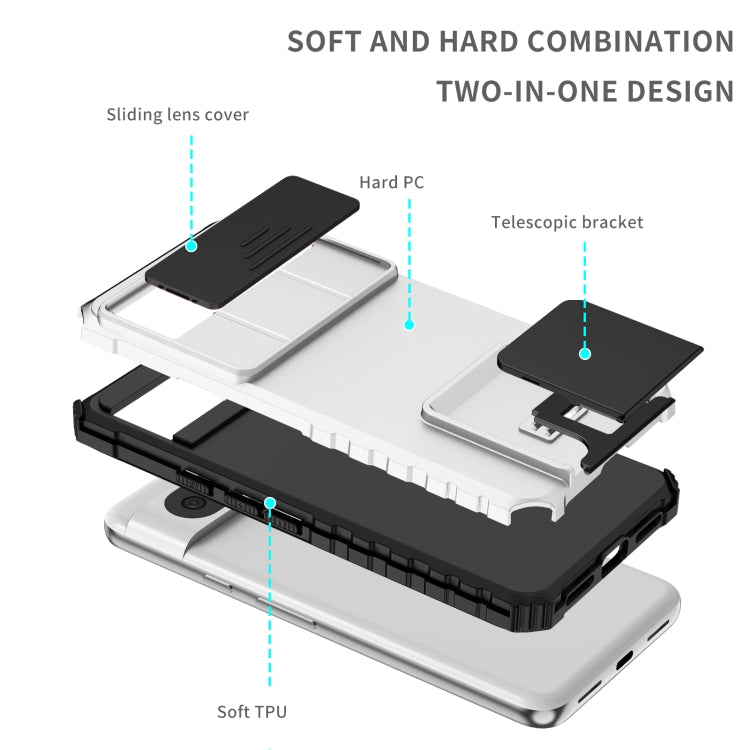 Custodia per telefono camshield scorrevole con supporto stereoscopico, For Google Pixel 8