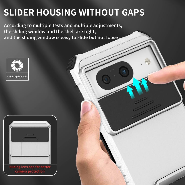 Custodia per telefono camshield scorrevole con supporto stereoscopico, For Google Pixel 8