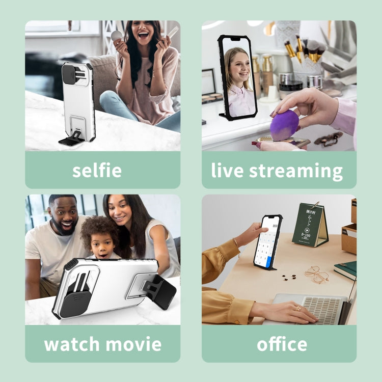 Custodia per telefono camshield scorrevole con supporto stereoscopico, For Google Pixel 8