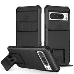 Custodia per telefono camshield scorrevole con supporto stereoscopico, For Google Pixel 9 Pro XL, For Google Pixel 9 Pro, For Google Pixel 8 Pro