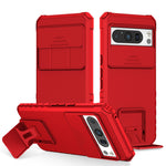 Custodia per telefono camshield scorrevole con supporto stereoscopico, For Google Pixel 9 Pro XL, For Google Pixel 9 Pro, For Google Pixel 8 Pro