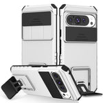 Custodia per telefono camshield scorrevole con supporto stereoscopico, For Google Pixel 9 Pro XL, For Google Pixel 9 Pro, For Google Pixel 8 Pro