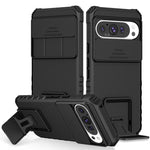 Custodia per telefono camshield scorrevole con supporto stereoscopico, For Google Pixel 9 Pro XL, For Google Pixel 9 Pro, For Google Pixel 8 Pro