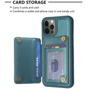 Custodia per iPhone 11 Pro con supporto e slot carte