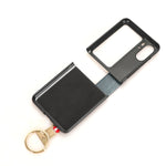 Custodia per telefono posteriore in pelle con cinturino, For OPPO Find N2 Flip